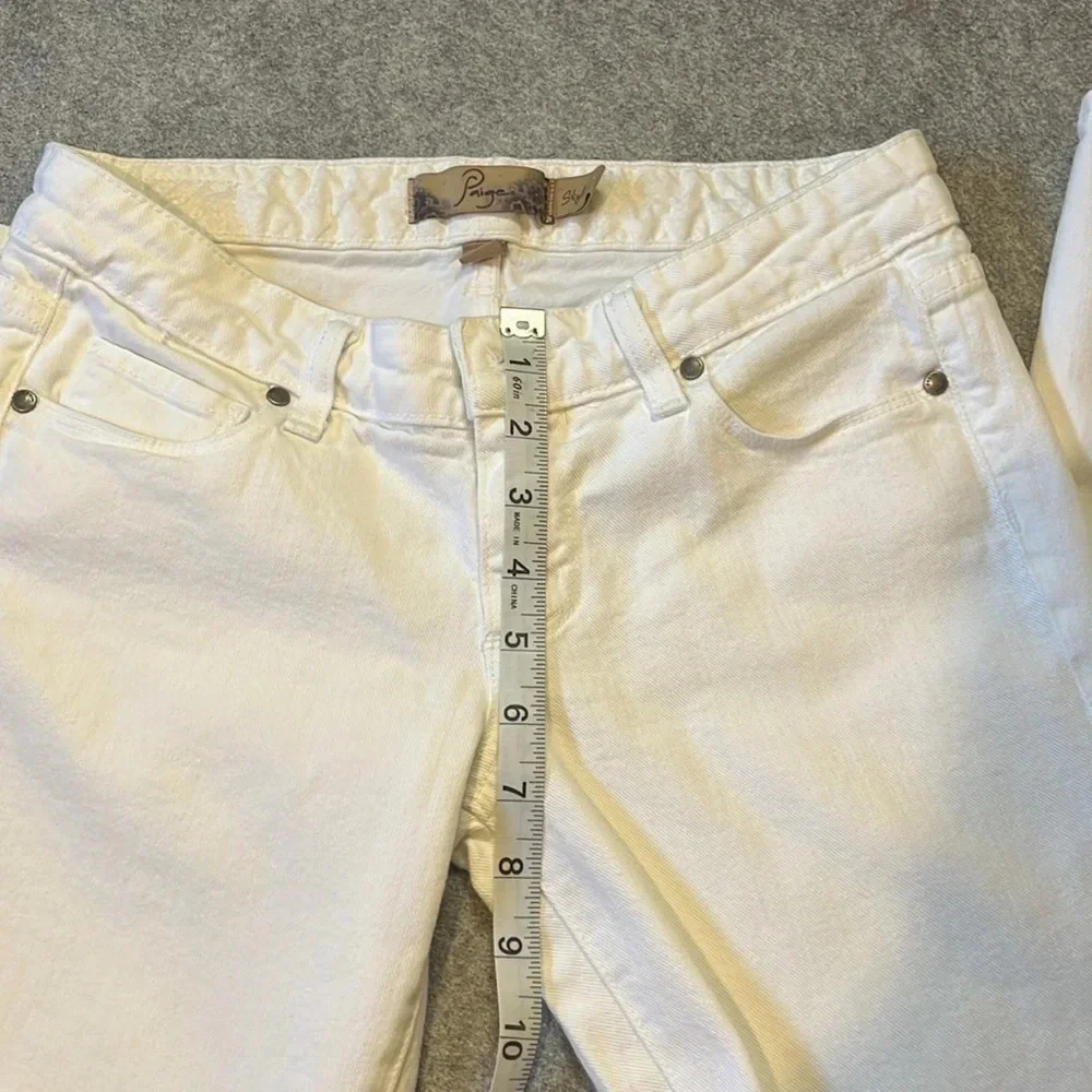 PAIGE Skyline Denim,  White. Size 25. - Picture 5 of 11